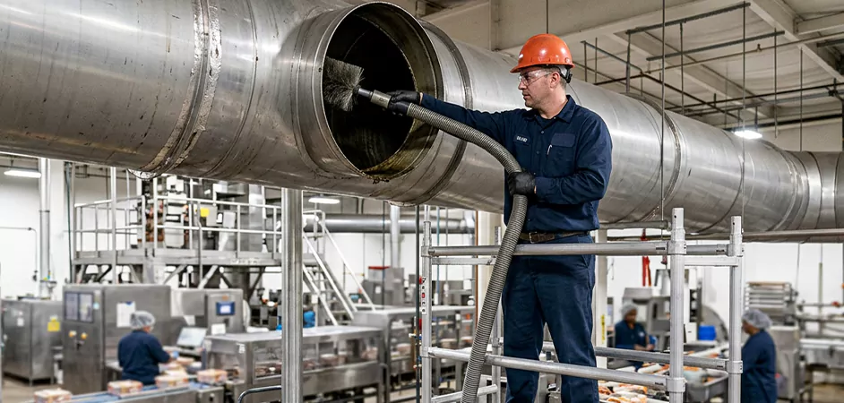 Food Processing Facility Duct Cleaning in North Bergen